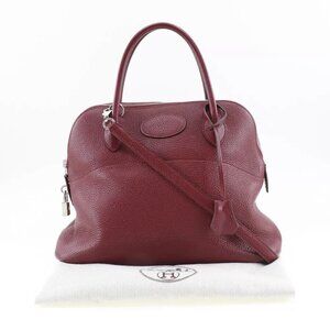 HERMES Bolide31 Handbag 029812CK K1 Rouge grena Taurillon Clemence Women